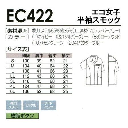 作業服 春夏用 作業着 女子半袖スモック 桑和sowaec422 作業服 鳶服 安全靴のサンワーク 通販 Paypayモール