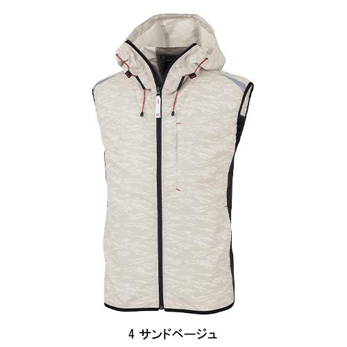 空調風神服 空調作業服 ベスト ウェア単品 大川被服 MK-100 MHAK 00100 熱中症対策 フード付 | 空調風神服 | 05