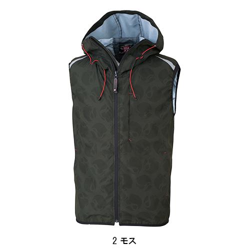 空調風神服 空調作業服 ベスト ウェア単品 大川被服 MK-400 MHAK 00400 熱中症対策 フード付 | 空調風神服 | 03