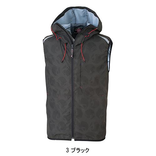 空調風神服 空調作業服 ベスト ウェア単品 大川被服 MK-400 MHAK 00400 熱中症対策 フード付 | 空調風神服 | 04