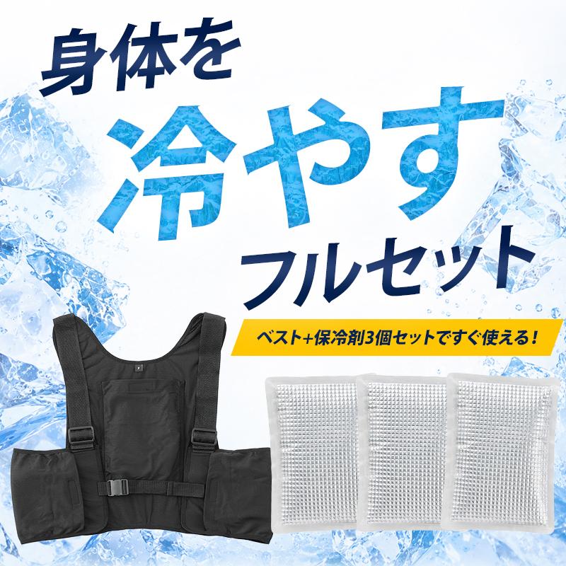 空調風神服 アイスベスト メッシュベスト&保冷剤3個セット 熱中症対策 作業服 春夏用 男女兼用 99130 作業着 F-F【2026春夏新作】 | 空調風神服 | 01
