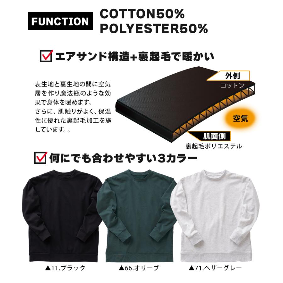 作業服・作業用品 スウェットシャツ メンズ フーバー FUBAR FB-101 | おたふく（手袋） | 05