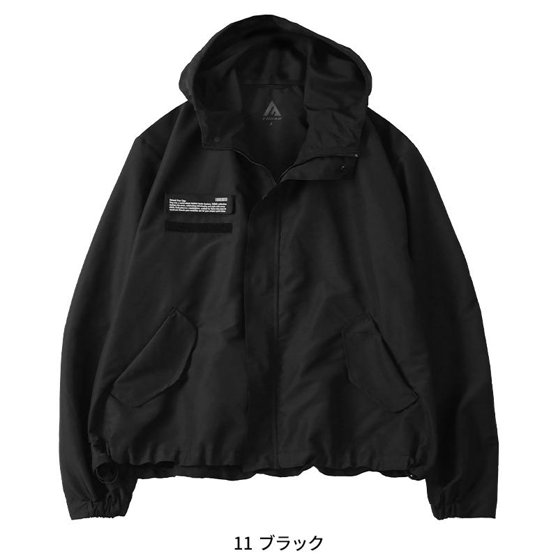作業服 作業着 ブルゾン FB-241 通年用 FUBAR オーバーサイズショートブルゾン (フード付き) メンズ おたふく手袋 M-LL【2025秋冬新作】 | おたふく（手袋） | 02