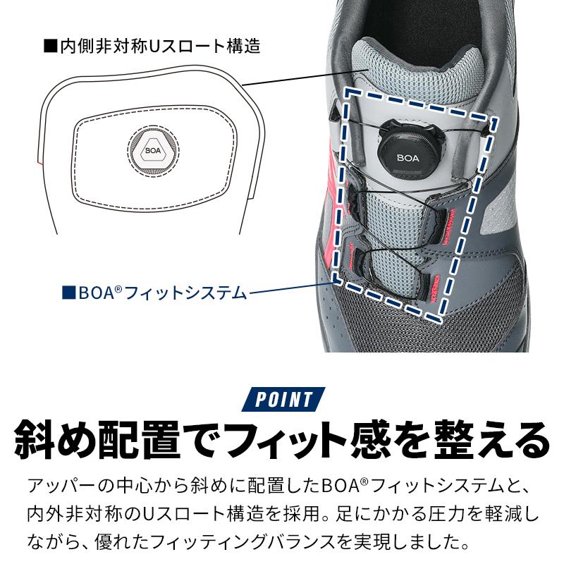 asics 安全靴 安全スニーカー BOA ローカット おしゃれ 耐油 耐滑 男女兼用 CP228 アシックス ウィンジョブ CP228 BOA 1273A146 22.5-30cm | ASICS | 02