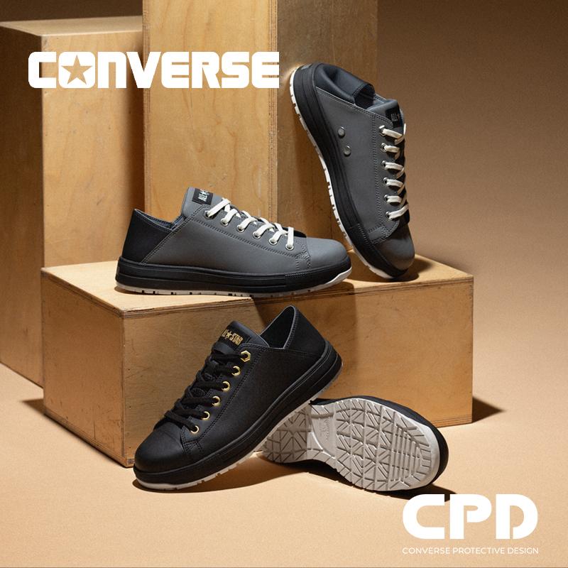 CONVERSE 安全靴 安全スニーカー 紐 ローカット おしゃれ 耐油 耐滑