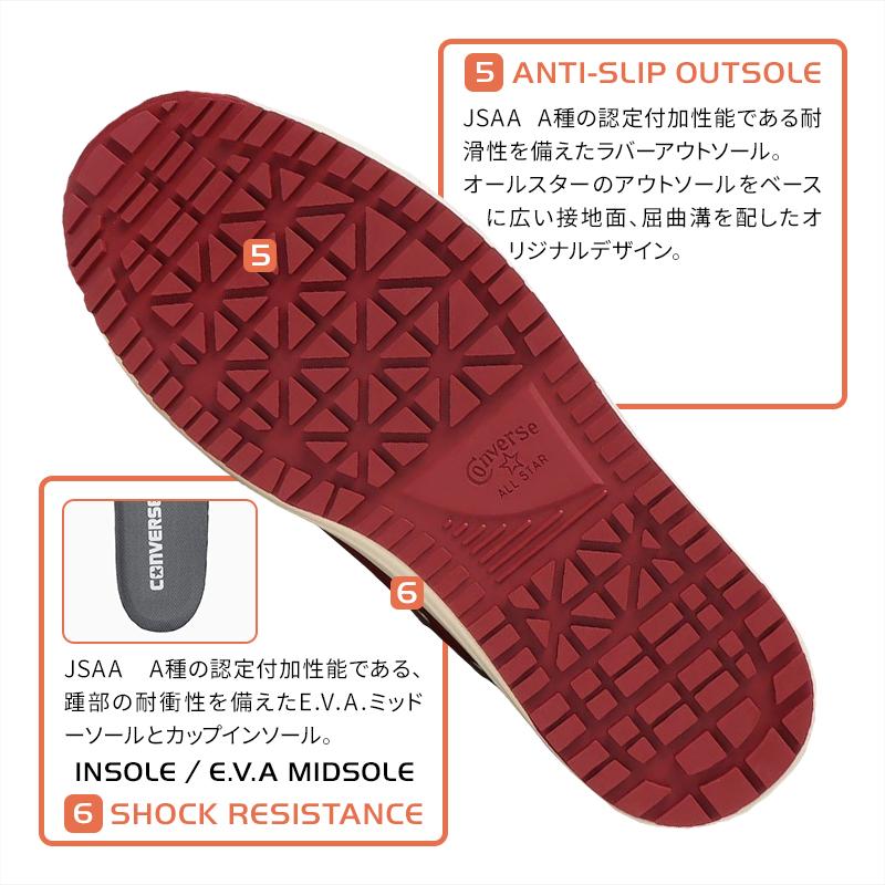 安全靴 ハイカット コンバース ps-cc-hi 紐タイプ ALL STAR PS 安全靴 ハイカット コンバース ps-cc-hi 紐タイプ ALL STAR PS