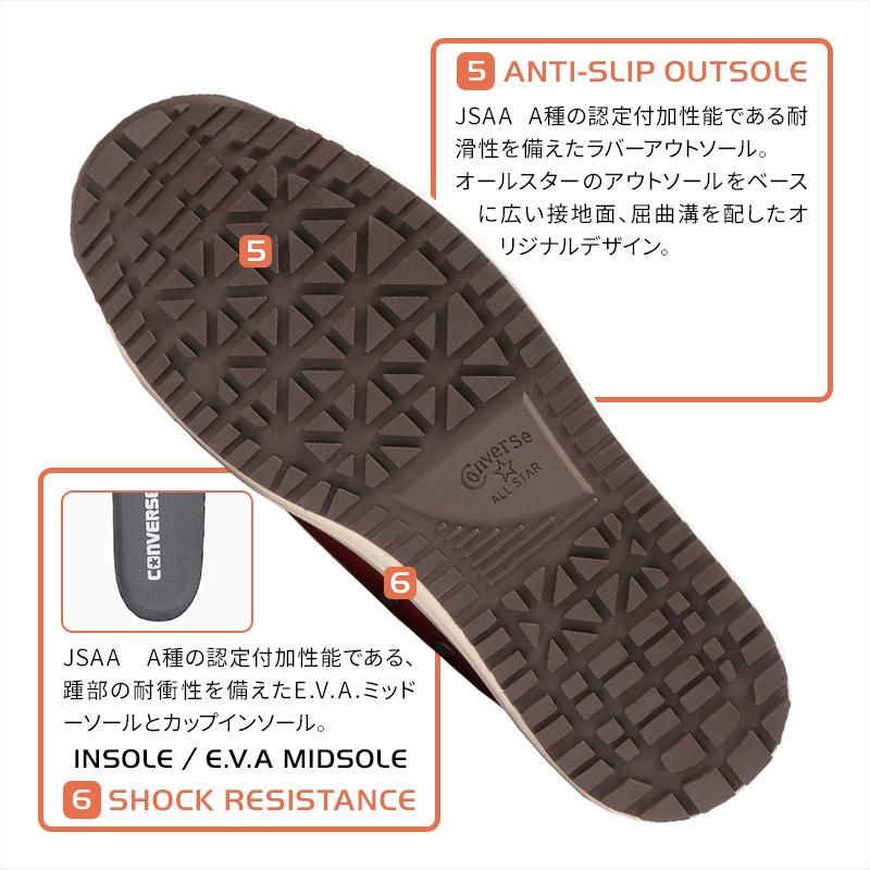 安全靴 ハイカット コンバース ps-hi-z 紐タイプ ALL STAR PS HI 安全靴 ハイカット コンバース ps-hi-z 紐タイプ ALL STAR PS HI