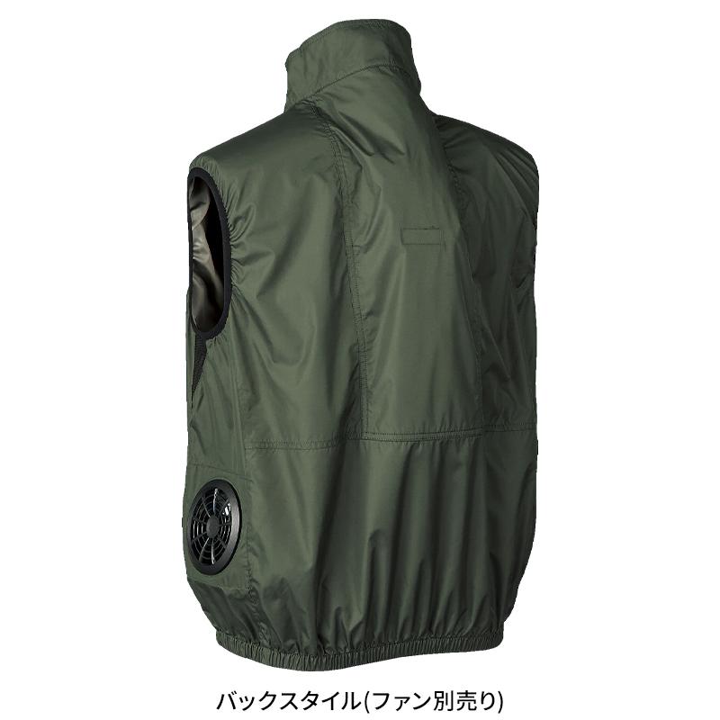 空調作業服 ベスト サイドファン ウェア単品 クロダルマ 26893 AIR SENSOR-1 熱中症対策【2025春夏新作】 | クロダルマ | 15