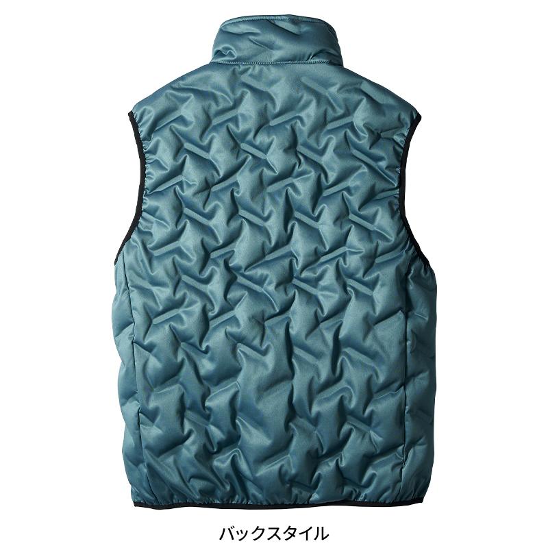 作業服 防寒着 防寒ベスト クロダルマ 54376 メンズ 撥水 防水 保温性 ストレッチ 軽量 S-5L | クロダルマ | 12