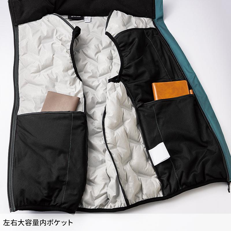 作業服 防寒着 防寒ベスト クロダルマ 54376 メンズ 撥水 防水 保温性 ストレッチ 軽量 S-5L | クロダルマ | 08