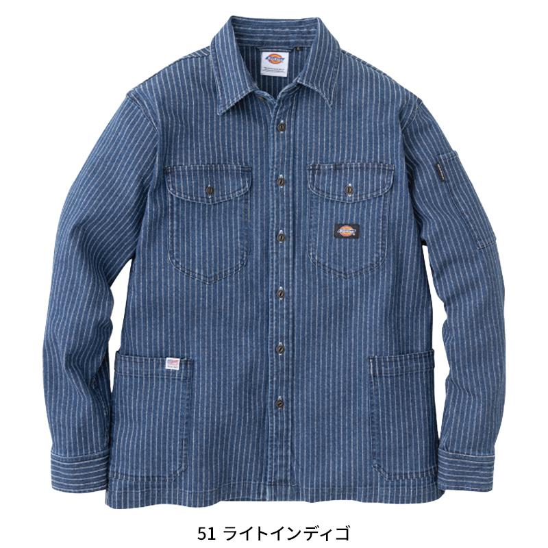 作業服 Dickies(ディッキーズ) ストレッチウォバッシュシャツジャケット 秋冬用 男女兼用 d-698 コーコス信岡 作業着 2023秋冬新作 S-3XL | Dickies | 04