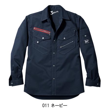 作業服 自重堂 長袖シャツ 52104 帯電防止 消臭 抗菌 秋冬用 メンズ レディース SS-5L | 自重堂 | 02