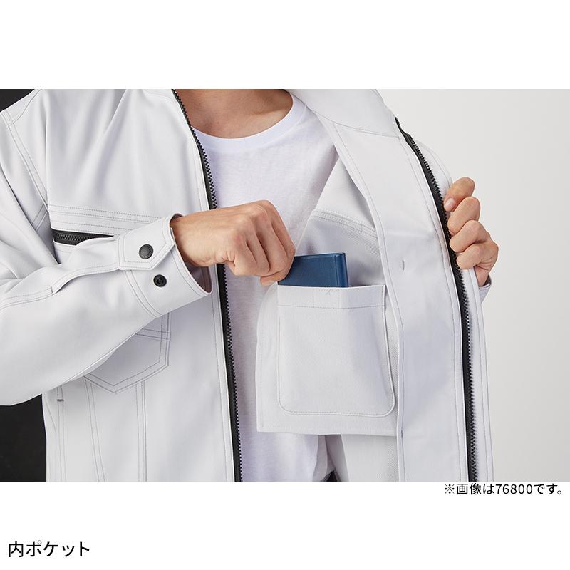 Z-DRAGON エコ製品制電ストレッチ半袖ジャンパー 作業服 春夏用  男女兼用 76810 自重堂 作業着 2024春夏新作 SS-5L | Z-DRAGON | 07