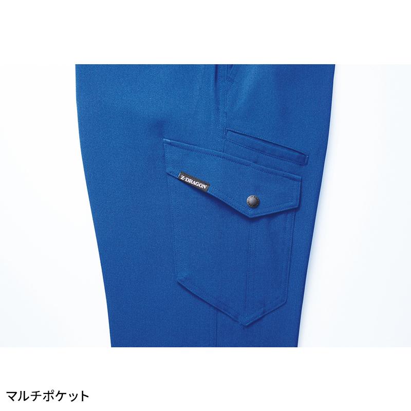 作業ズボン 作業着 作業服 Z-DRAGON 製品制電ストレッチノータックカーゴパンツ シーズン ユニセックス 76902 自重堂  2024春夏新作 L59-120 | Z-DRAGON | 06