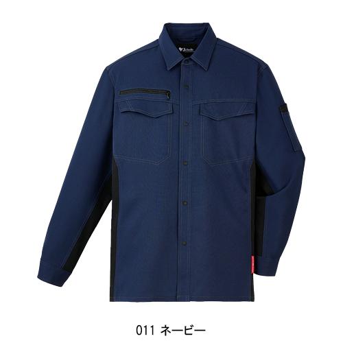 春夏用  作業服・作業用品 ストレッチ長袖シャツ 男女兼用 自重堂 Jichodo 87804 | 自重堂 | 02