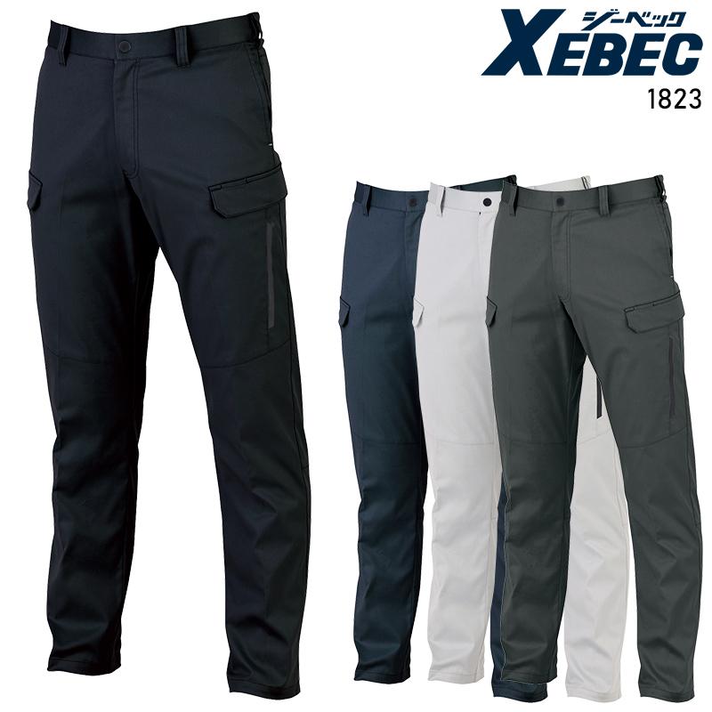【2026秋冬新作】 XEBEC ピタリティカーゴパンツ 作業服 秋冬用 メンズ 1823 ジーベック 作業着 70-120 | ジーベック