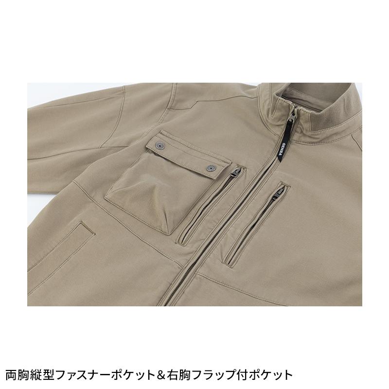 【2026春夏新作】 現場服 長袖シャツ 作業服 春夏用 メンズ 2853 ジーベック 作業着   S- 5L | ジーベック | 09