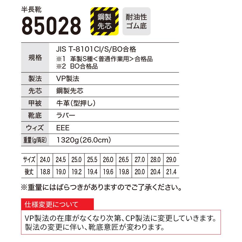 安全靴 ジーベック XEBEC 作業用 長靴85028 半長靴 紐なし | ジーベック | 02