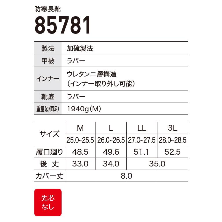 専用商品 ジーベック（XEBEC） 安全靴 作業用長靴85781 長靴 先芯なし : 作業服