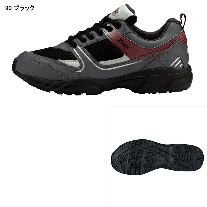 安全靴 ジーベック XEBEC 作業靴 先芯なし 85805 ローカット 紐タイプ レディース対応 | ジーベック | 03