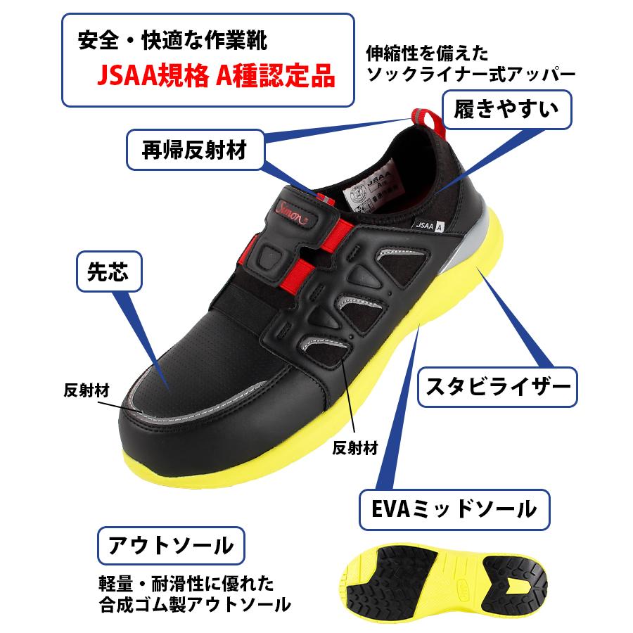 シモン 安全靴 耐滑 スニーカー KL517 : 作業服・鳶服・安全靴のサン