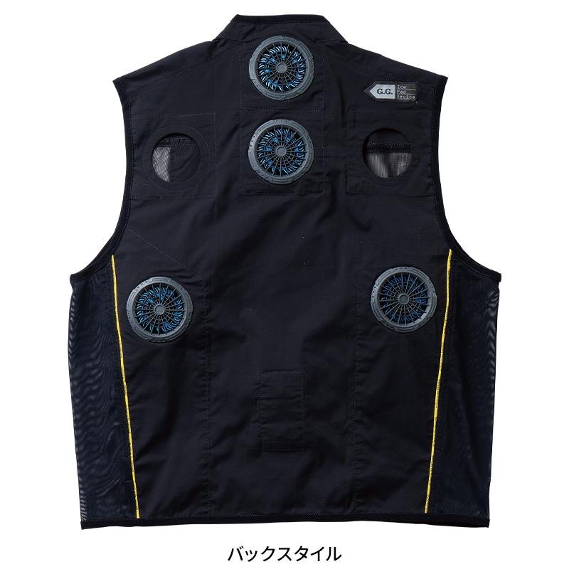 【2025春夏新作】 G.G. アイスパッドベストセット 作業服 春夏用 メンズ 13209 桑和 作業着 S-6L | G.G. | 17