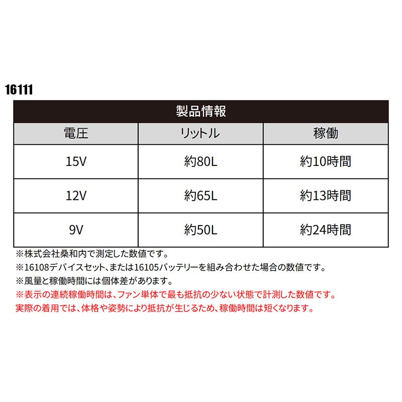 【2025春夏新作】 G.G. ファン(1個) 作業服 春夏用 男女兼用 16111 桑和 作業着 F-F | G.G. | 01