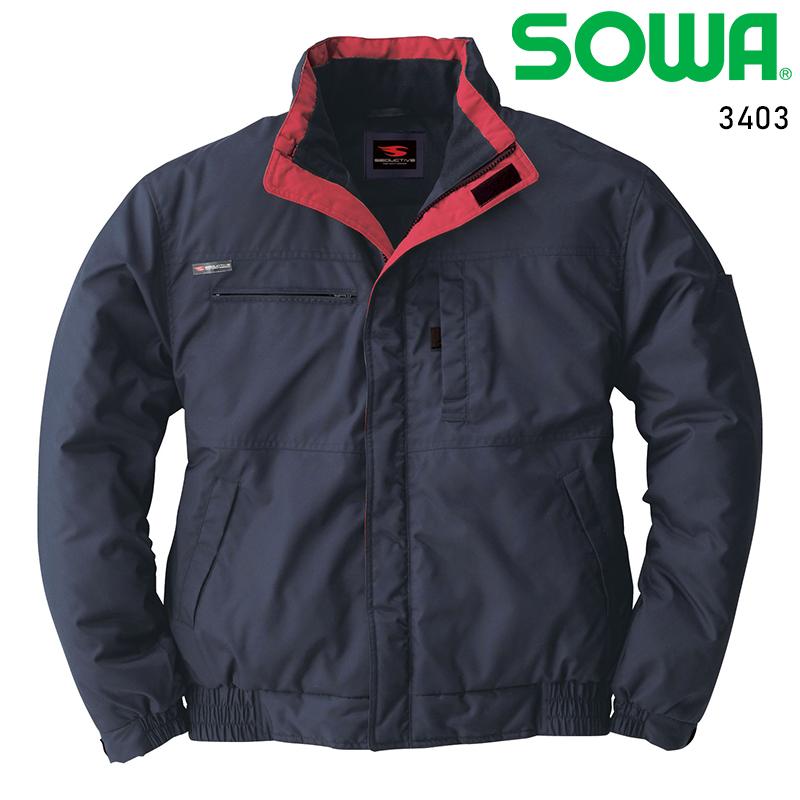 作業服 秋冬用 防寒ブルゾン ドカジャン 桑和 SOWA 3403 | SOWA