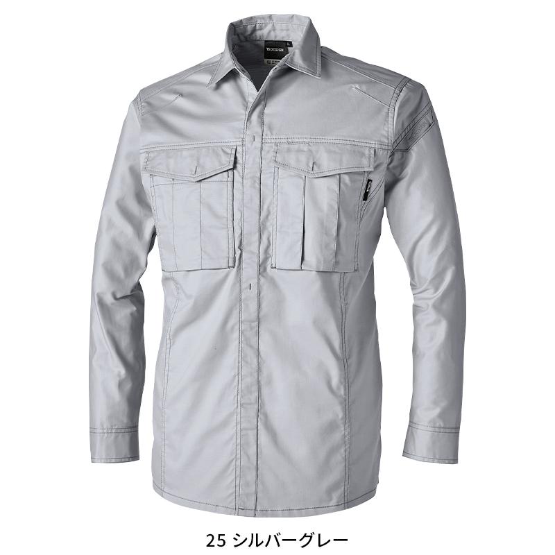 TS DESIGN ハイブリッドコットンライトシャツ 作業服 春夏用  男女兼用 3605 TS DESIGN 作業着 2024春夏新作 SS-6L | TS DESIGN | 03