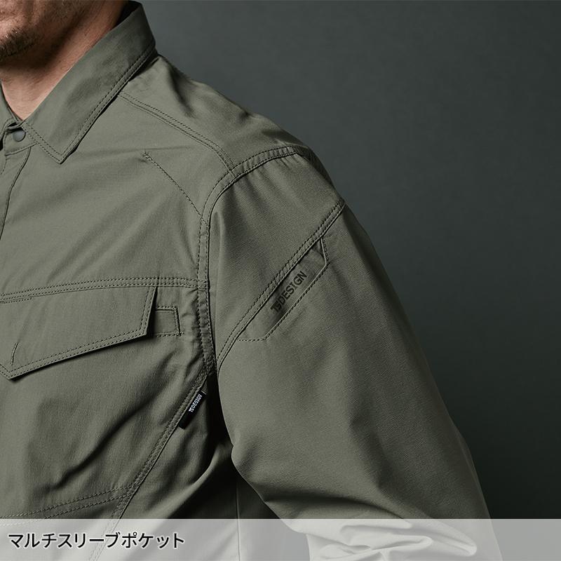 TS DESIGN エコハイブリッドダブルクロスライトシャツ 作業服 春夏・秋冬兼用（オールシーズン素材） 男女兼用 4615 TS DESIGN 作業着 2024春夏新作 SS-6L | TS DESIGN | 10