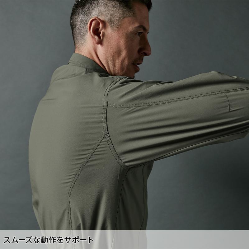 TS DESIGN エコハイブリッドダブルクロスライトシャツ 作業服 春夏・秋冬兼用（オールシーズン素材） 男女兼用 4615 TS DESIGN 作業着 2024春夏新作 SS-6L | TS DESIGN | 09