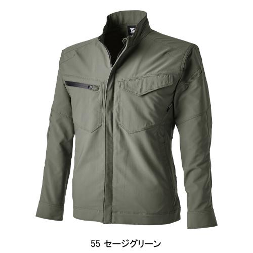 秋冬用 作業服・作業用品 ストレッチ 長袖ジャケット 男女兼用 藤和 TS-DESIGN 4616 | TS DESIGN | 05