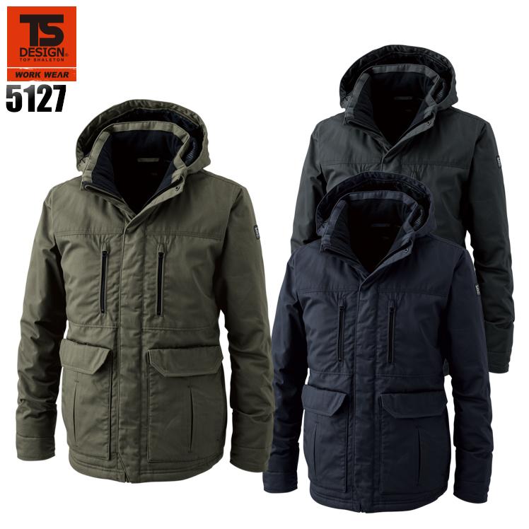 作業服 かっこいい おしゃれ 作業着 防寒着 ライトウォームハーフコート 藤和ts Design 5127 作業服 鳶服 安全靴のサンワーク 通販 Paypayモール