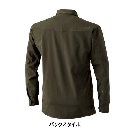作業服 かっこいい おしゃれ 春夏用・作業用品 LIGHT TEC ロングスリーブシャツ 男女兼用 藤和TS-DESIGN 5305 | TS DESIGN | 12