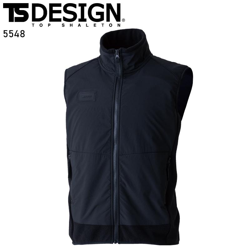 KNICKERS ニッカーズフリースベスト 防寒着 男女兼用 5548 TS DESIGN 作業服 作業着 S-6L【2025秋冬新作】 | TS DESIGN