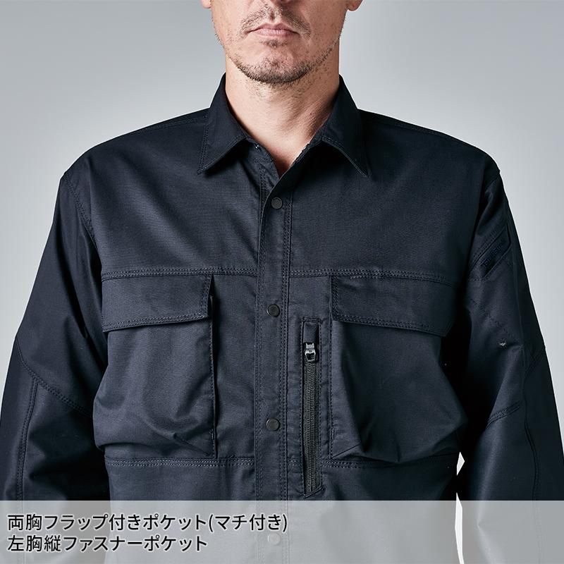 【2025春夏新作】  TSNライトクロスシャツ 作業服 春夏用 男女兼用 5805 TS DESIGN 作業着 SS-6L | TS DESIGN | 08