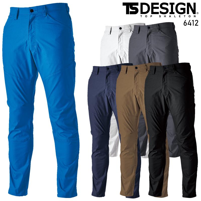【2023秋冬新作】  ESストレッチTIP STOPメンズパンツ 作業服 秋冬用 メンズ 6412 TS DESIGN 作業着 S-6L | TS DESIGN