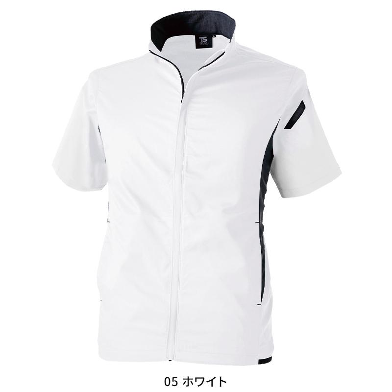 ESスーパーライトストレッチショートスリーブジャケット 作業服 通年用 男女兼用 6656 TS DESIGN 作業着 SS-6L | TS DESIGN | 02