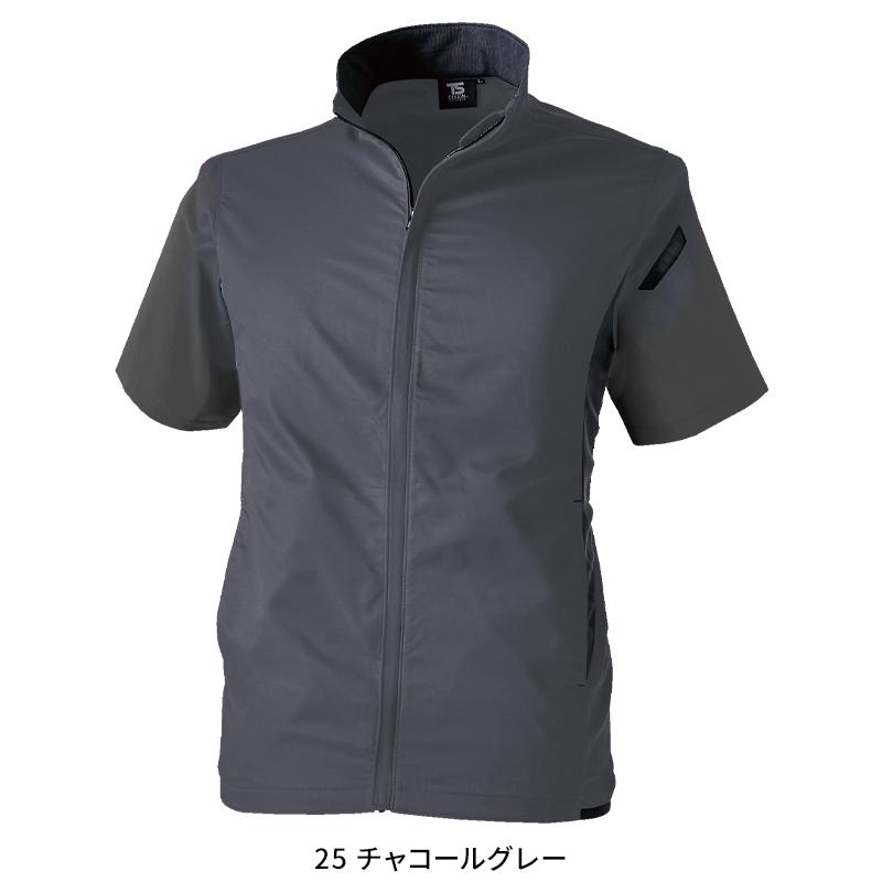 ESスーパーライトストレッチショートスリーブジャケット 作業服 通年用 男女兼用 6656 TS DESIGN 作業着 SS-6L | TS DESIGN | 03