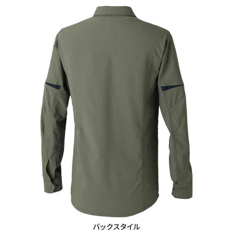 【2026春夏新作】  バイオライトフィックスロングスリーブシャツ 作業服 通年用 男女兼用 7705 TS DESIGN 作業着 SS-6L | TS DESIGN | 08