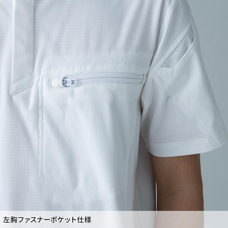 【2026春夏新作】  ES DEOトリコットショートスリーブポロシャツ 通年用 男女兼用 8465 TS DESIGN 作業服 作業着 SS-6L | TS DESIGN | 08