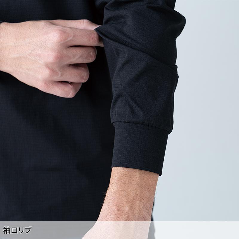 【2026春夏新作】  TS DEOドッツロングスリーブハーフジップ春夏用 男女兼用 85605 TS DESIGN 作業服 作業着 S-6L | TS DESIGN | 05