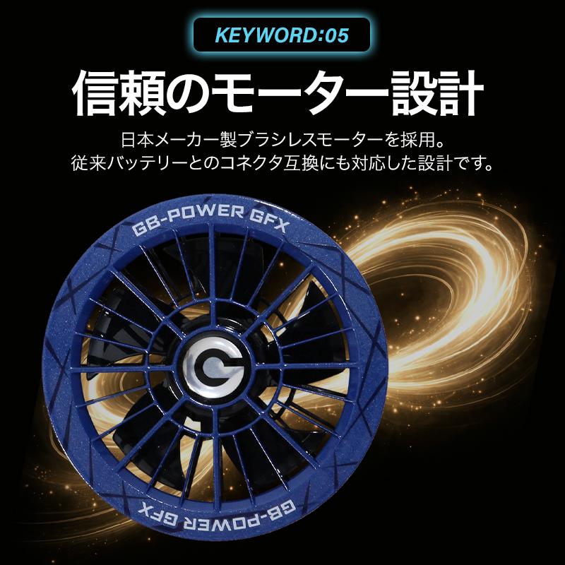 【2026春夏新作】 GB-POWER 30V ファンセット 作業服 春夏用 男女兼用 GFX 長信ジャパン 作業着 F-F |  | 06
