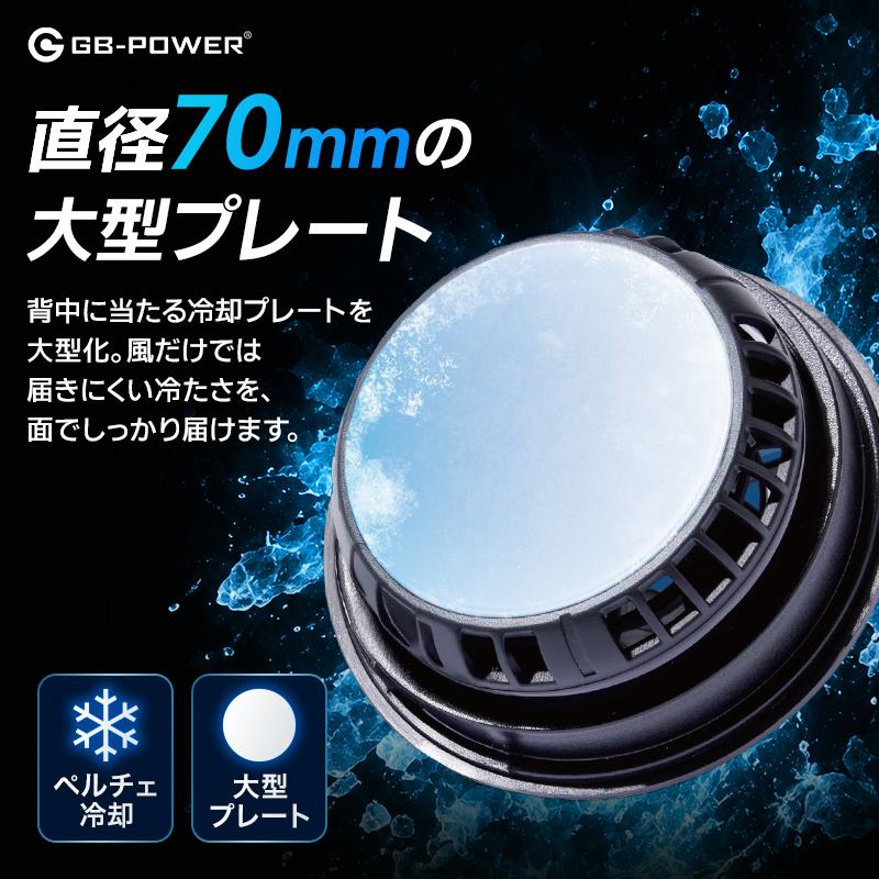 GB-POWER ペルチェファン GP980X 熱中症対策 作業服 春夏用 長信