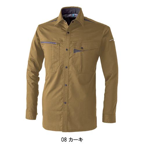 春夏用  作業服・作業用品 ストレッチシャツ 男女兼用 中国産業 CUC 351011 | CUC | 02