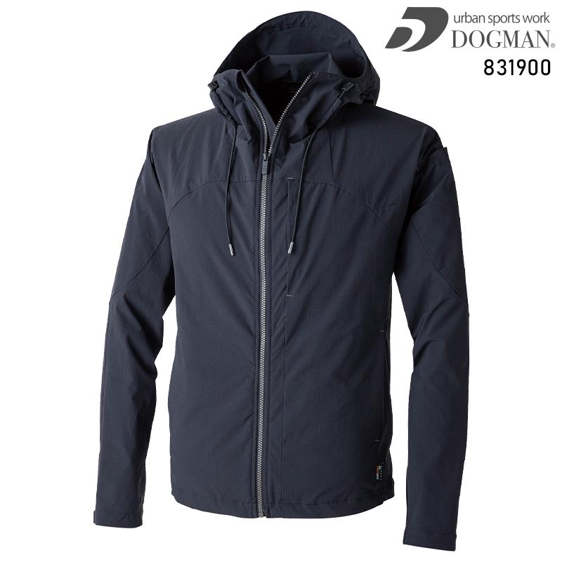 ドッグマン コーデュラ2WAYストレッチフーディー 作業服 春夏・秋冬兼用（オールシーズン素材） メンズ 831900 CUC 作業着 2023秋冬新作 M-3L | CUC