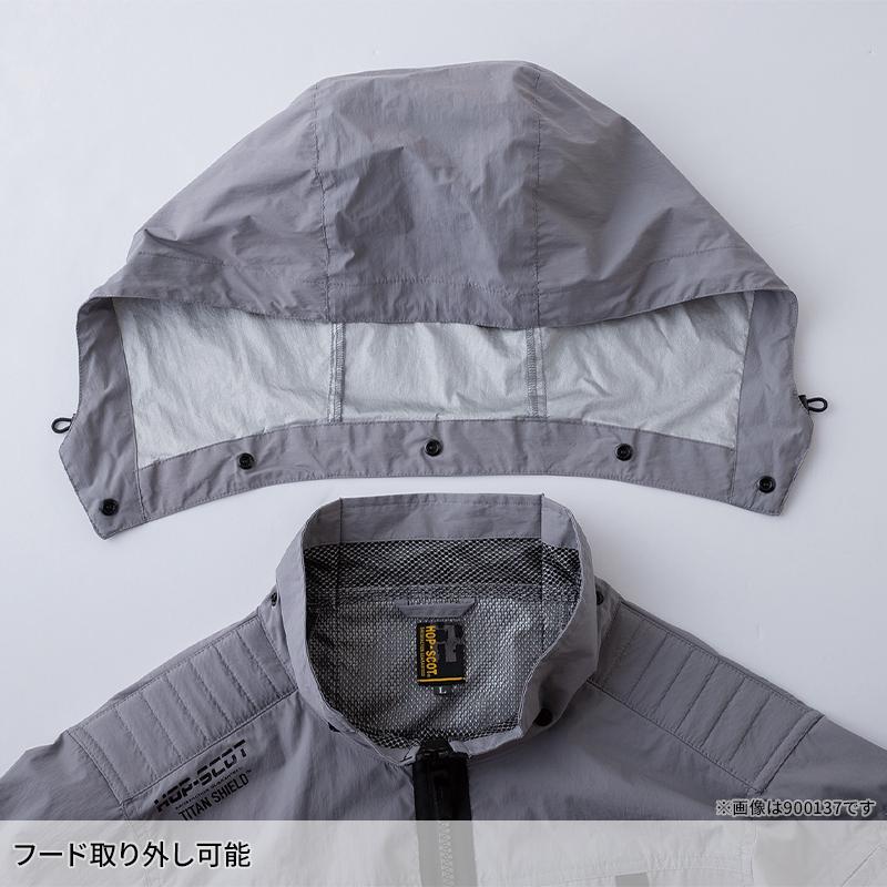 【2026春夏新作】  WZ 遮熱チタンベスト（フード脱着式/ハイバック仕様）(単品) 作業服 春夏用 メンズ 900132 CUC 作業着 S-8L | CUC | 07