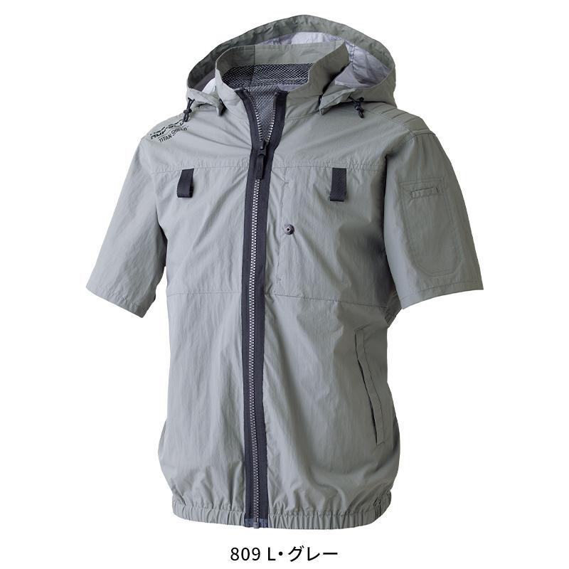 【2026春夏新作】  WZ 遮熱チタン半袖ジャケット（フード脱着式/ハイバック仕様）(単品) 作業服 春夏用 メンズ 900137 CUC 作業着 S-8L | CUC | 03