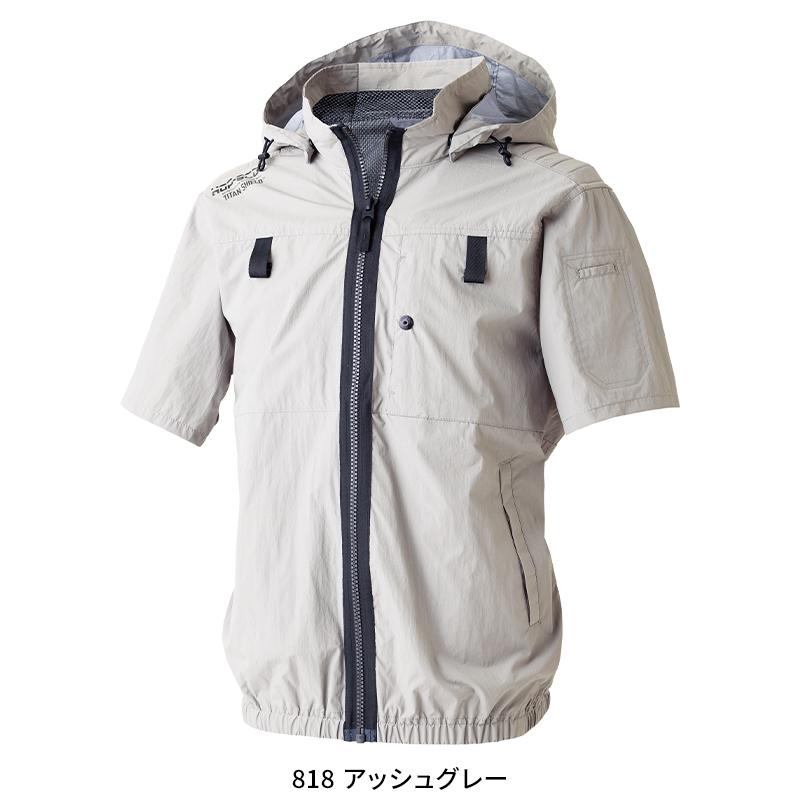 【2026春夏新作】  WZ 遮熱チタン半袖ジャケット（フード脱着式/ハイバック仕様）(単品) 作業服 春夏用 メンズ 900137 CUC 作業着 S-8L | CUC | 05