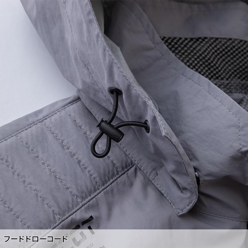 【2026春夏新作】  WZ 遮熱チタン半袖ジャケット（フード脱着式/ハイバック仕様）(単品) 作業服 春夏用 メンズ 900137 CUC 作業着 S-8L | CUC | 08